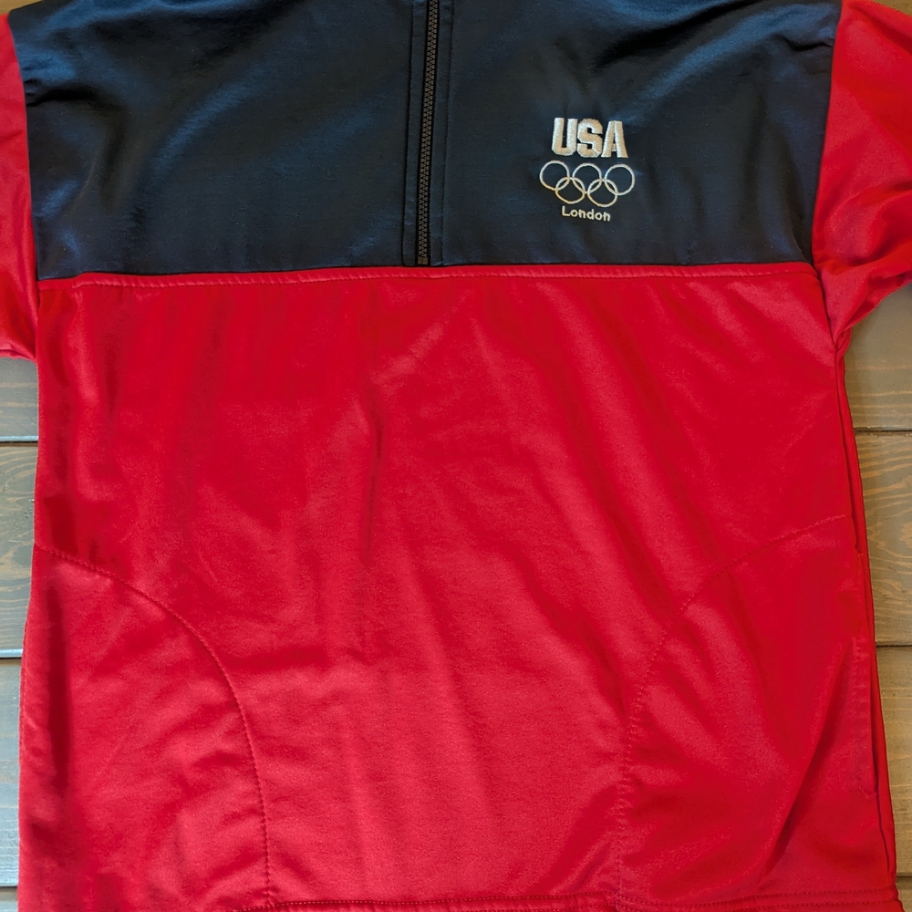 USA Olympic Committee London 2012 Jacket M Red Navy Made In USA